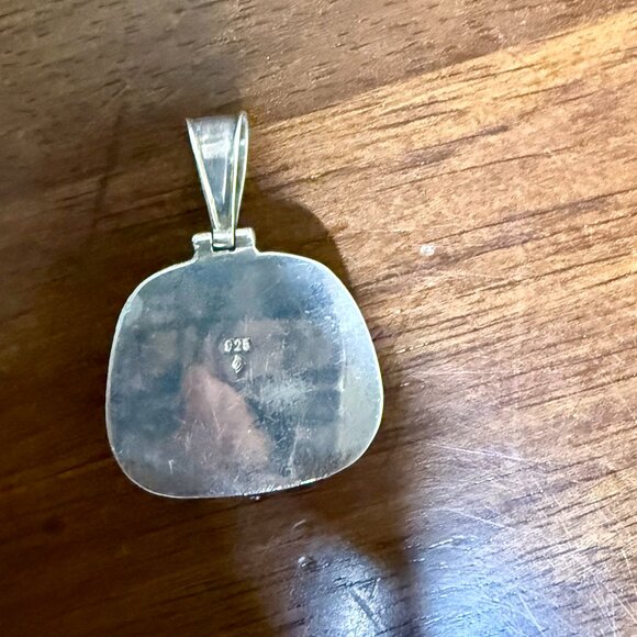 Retired Silpada Sterling Silver Pendant, Solid 925 Silver W/ Large Lapis Lazuli - Picture 2 of 3